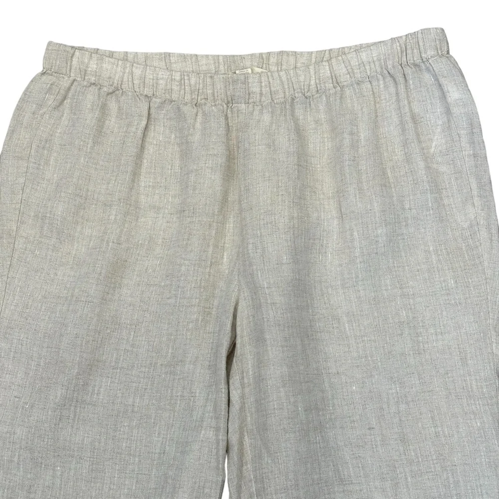 Eileen Fisher 100% Organic Linen Capris PP - Picture 2 of 11